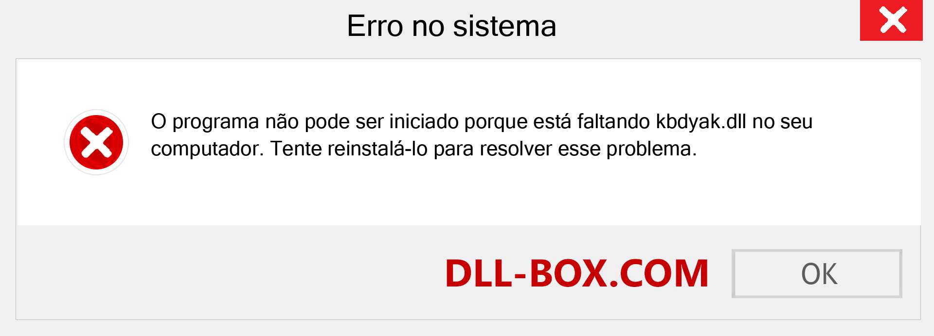 Arquivo kbdyak.dll ausente ?. Download para Windows 7, 8, 10 - Correção de erro ausente kbdyak dll no Windows, fotos, imagens